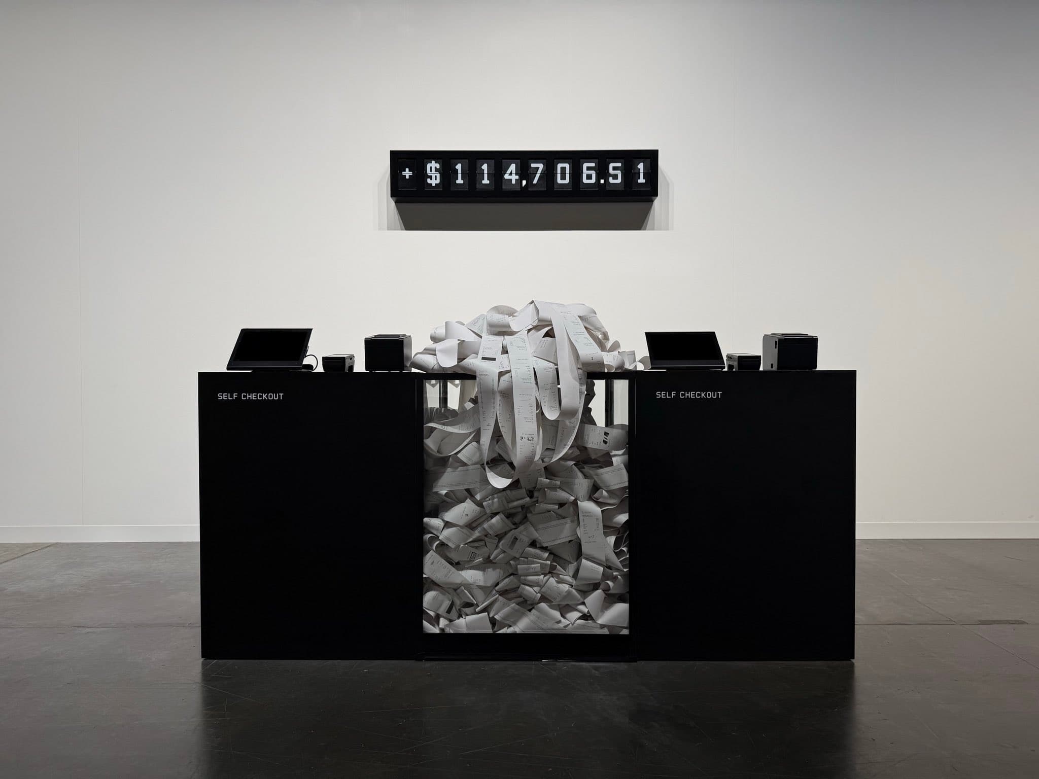 Jack Butcher Self Checkout booth at Art Basel Miami Beach
