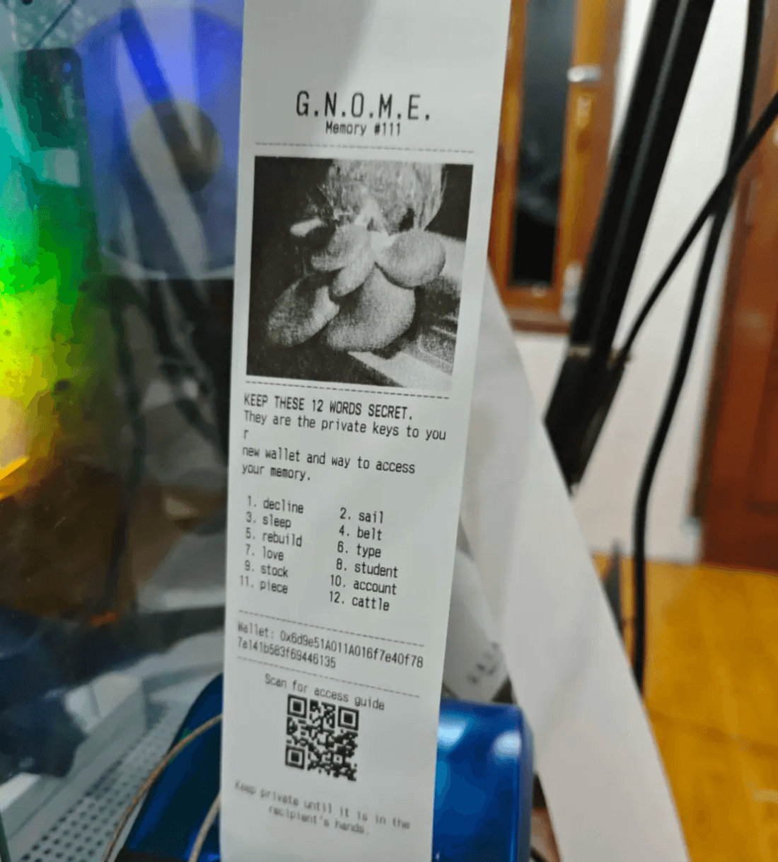 XPP prototype receipt